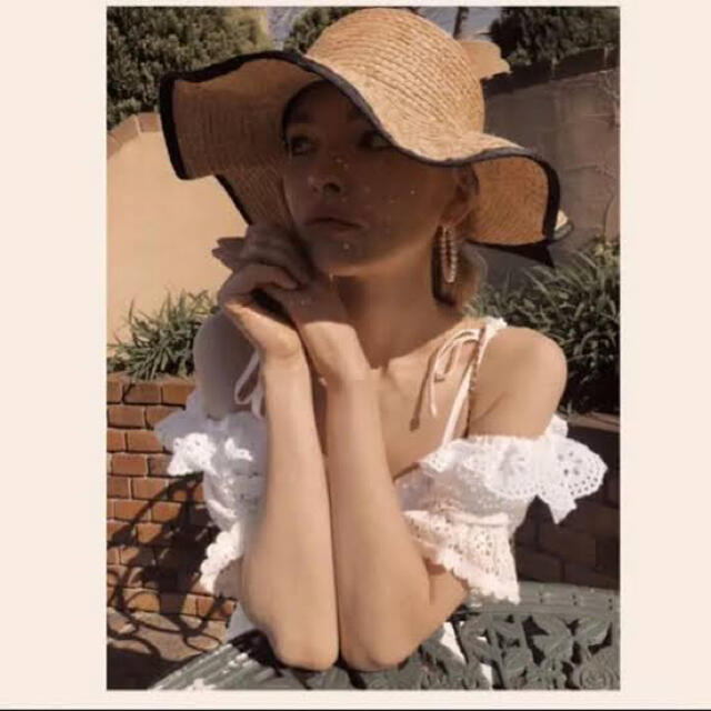   piping ribbon straw hat  レディースの帽子(麦わら帽子/ストローハット)の商品写真