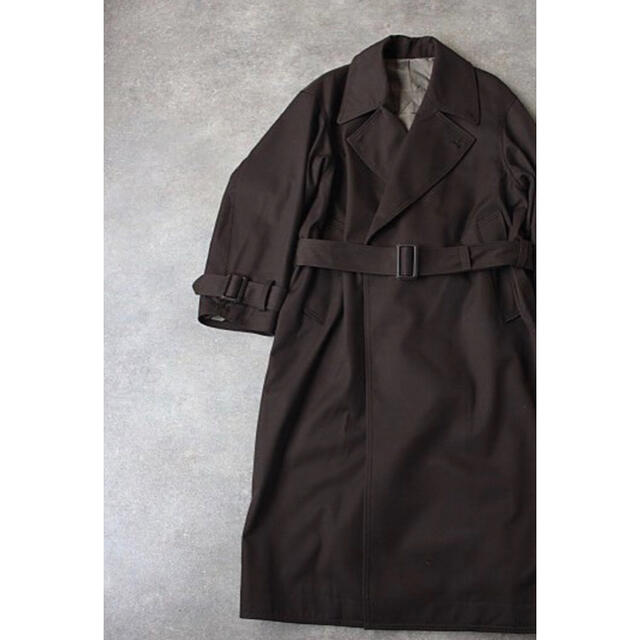 COMOLI(コモリ)のYOKE WOOL KARSEY DOUBLE BRESTED OVERCOAT メンズのジャケット/アウター(ステンカラーコート)の商品写真