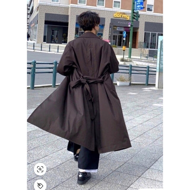 COMOLI(コモリ)のYOKE WOOL KARSEY DOUBLE BRESTED OVERCOAT メンズのジャケット/アウター(ステンカラーコート)の商品写真