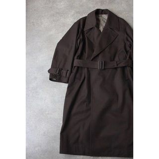 コモリ(COMOLI)のYOKE WOOL KARSEY DOUBLE BRESTED OVERCOAT(ステンカラーコート)