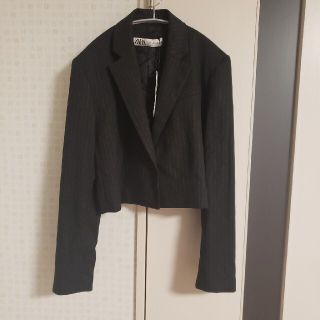 ザラ(ZARA)のタグ付き ZARA ショート丈 ジャケット S(テーラードジャケット)