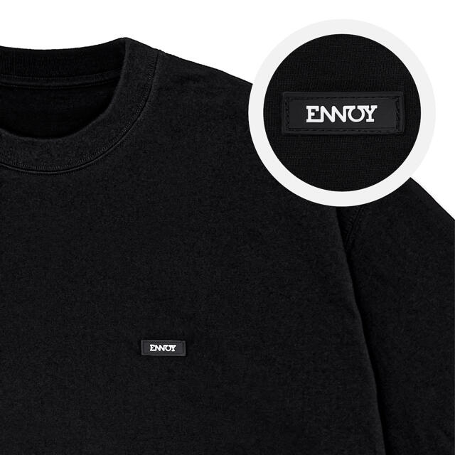 ENNOY スタイリスト私物　左袖ロゴ　黒Tシャツ