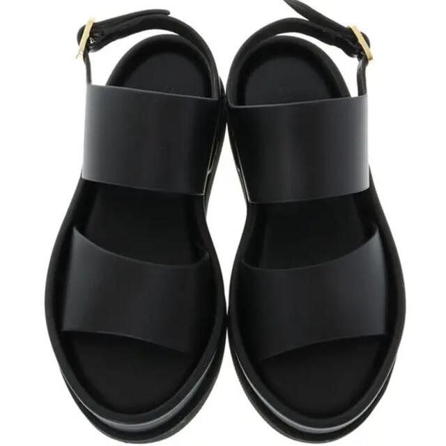 STUDIOUS(ステュディオス)のCLANE BULKY SOLE SANDAL BLACK 37 レディースの靴/シューズ(サンダル)の商品写真