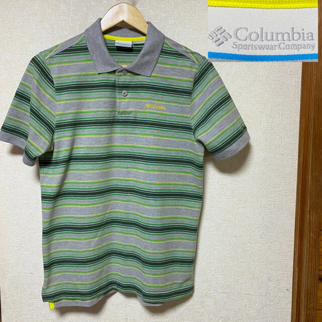 Columbia(コロンビア)のポロシャツ　コロンビア　グリーン　ボーダー メンズのトップス(ポロシャツ)の商品写真