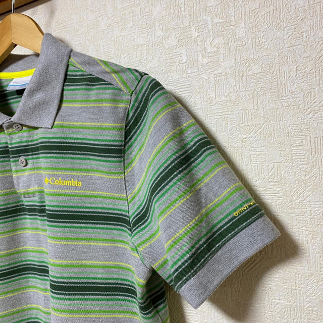 Columbia(コロンビア)のポロシャツ　コロンビア　グリーン　ボーダー メンズのトップス(ポロシャツ)の商品写真