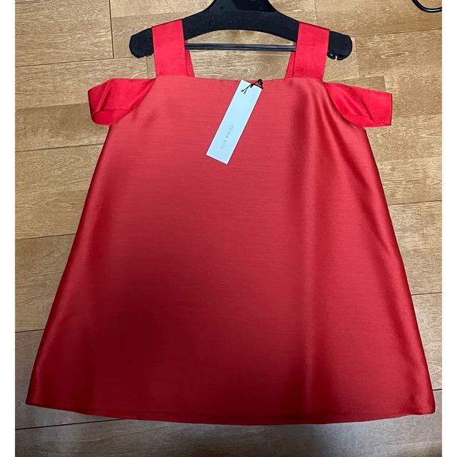 完売品　新品　KEINA RITA Ribbon Strap Top RED