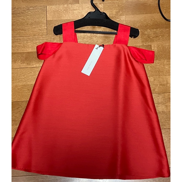 完売品　新品　KEINA RITA Ribbon Strap Top RED