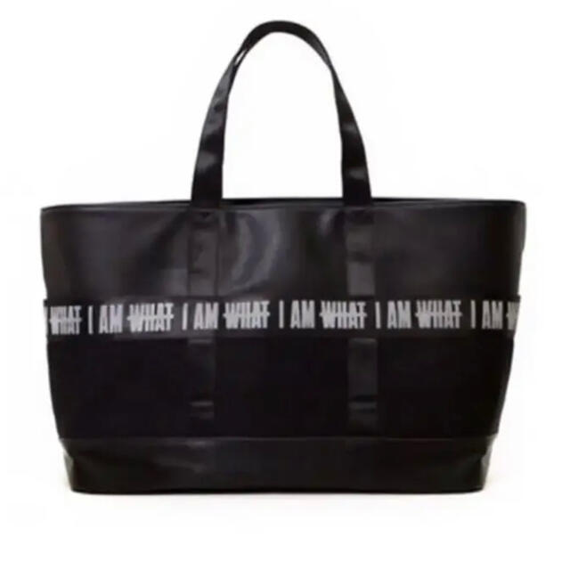 與真司郎 iamwhatiam Black Wide Tote Bag バック | www ...