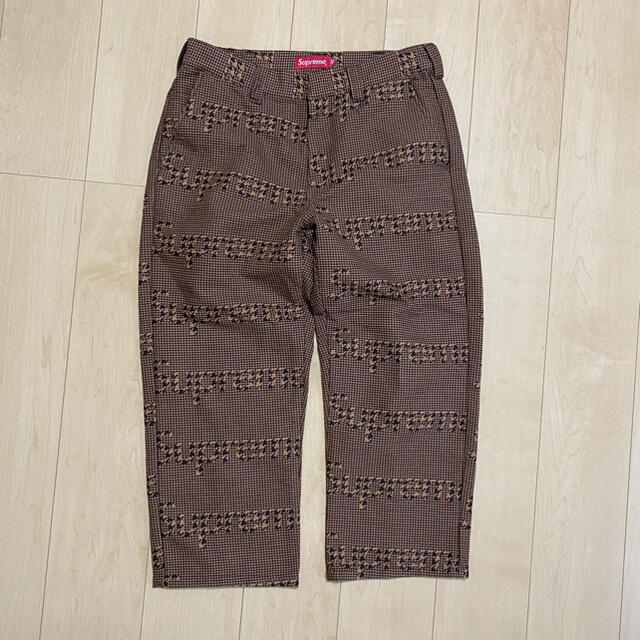 Supreme work pant houndstooth 千鳥格子　30パンツ