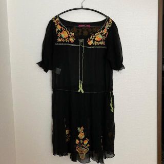 ドーリーガールバイアナスイ(DOLLY GIRL BY ANNA SUI)のANNA SUI DOLLY GIRL  チュニック　ブラック(チュニック)