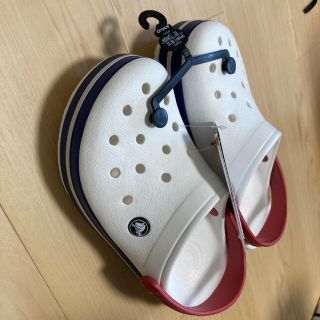 クロックス(crocs)のラス1   23   クロックス　クロックバンド　ホワイト　レッド　ネイビー(サンダル)