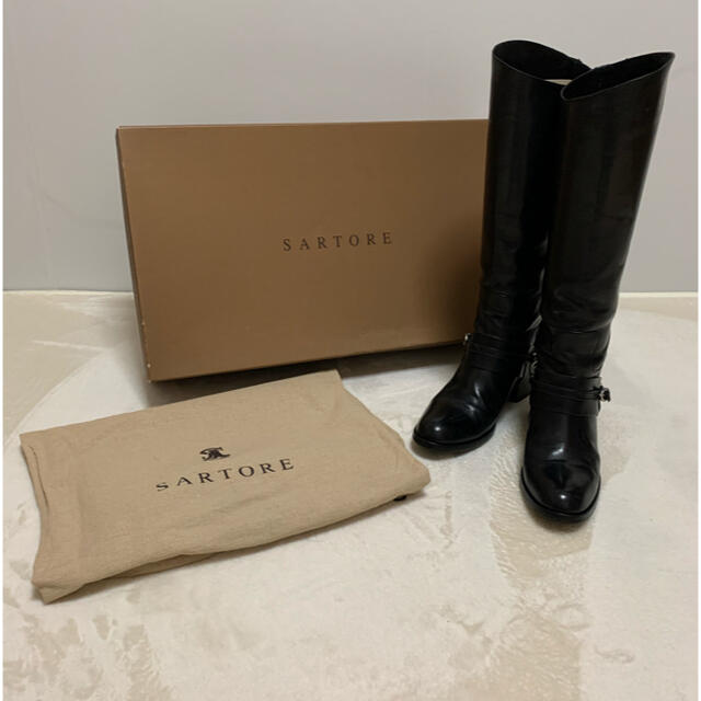 SARTORE サルトルロングブーツ 拍車付 37 【期間限定!最安値挑戦