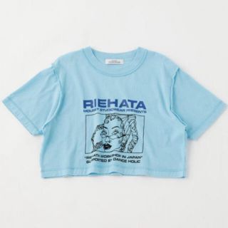 マウジー(moussy)のmoussy riehata Tシャツ　美品(Tシャツ(半袖/袖なし))