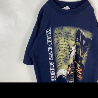 ヴィンテージ Tシャツ ネイビー 古着(シャツ/ブラウス(半袖/袖なし))