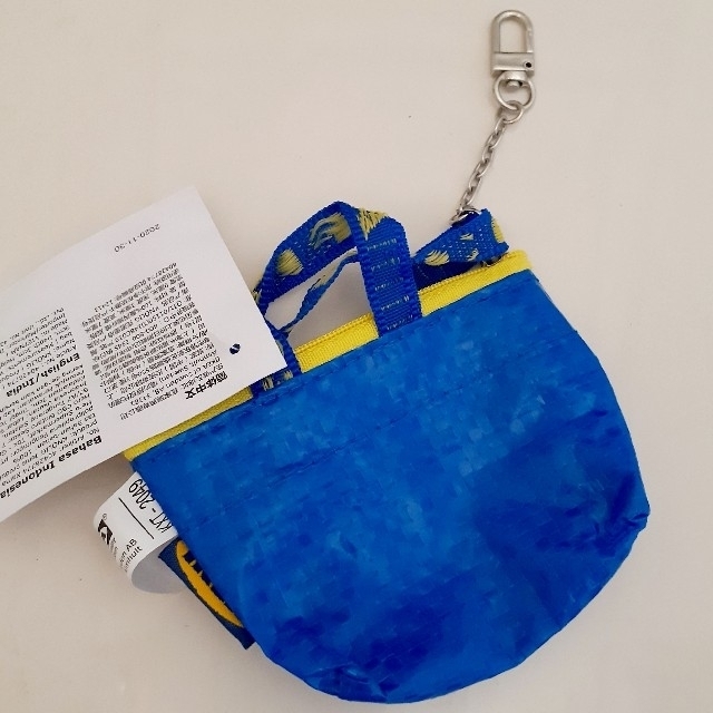 IKEA(イケア)のIKEA   ブルー　ミニバッグ♪イケア　クノーリグ   新品未使用 　青色1個 レディースのバッグ(エコバッグ)の商品写真