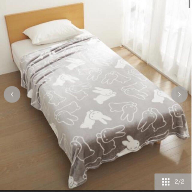 しまむら(シマムラ)のミッフィー ブランケット シングルサイズ インテリア/住まい/日用品の寝具(毛布)の商品写真
