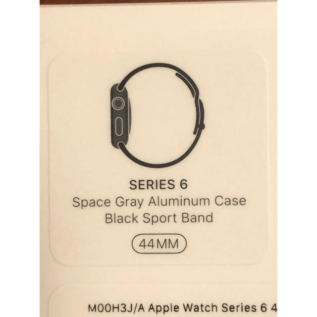 新品未開封apple watch series6 spacegray 　44mm