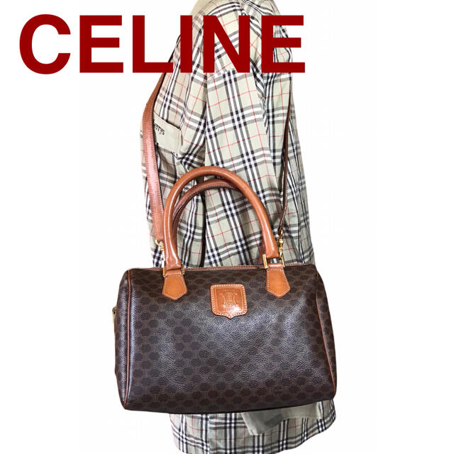 celine - セリーヌ★CELINE マカダム 2way ミニボストン トリオンフ 斜めがけの通販 by ハム's shop｜セリーヌならラクマ