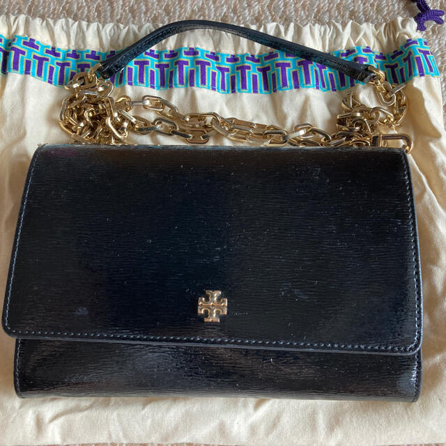 TORY BURCH  トリーバーチ　チェーンウォレット　ブラック　黒