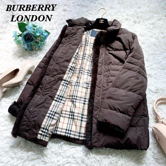 BURBERRY - 美品♡バーバリーロンドン ノバチェック ダウンジャケット