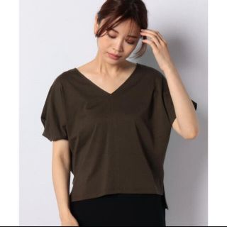 アナイ(ANAYI)の【美品】アルアバイル 袖ねじりTシャツ カットソー ブラウス アナイ(カットソー(半袖/袖なし))