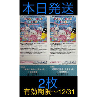  【送料込】ハーモニーランド パスポート ２枚(遊園地/テーマパーク)