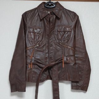 KORS MICHAEL KORS 革 ライダースジャケット