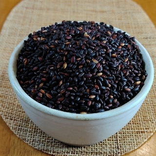 黒米玄米(朝紫) 350g 令和3年広島県産(米/穀物)