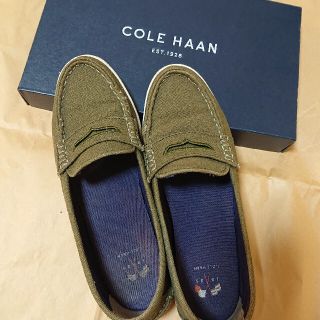 コールハーン(Cole Haan)のCOLE HAAN コールハーン キャンバスローファー 7 1/2(ローファー/革靴)