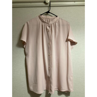 ジーユー(GU)のGUのピンクシャツ(シャツ/ブラウス(半袖/袖なし))