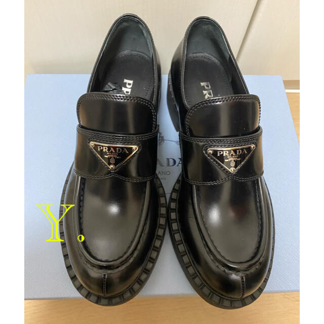 今季ブランド PRADA - PRADA プラダ ローファー 23.5 36.5 ローファー