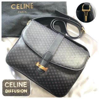 セリーヌ(celine)の極美品⭐️ディフュージョン⭐️セリーヌ マカダム トリオンフ ショルダーバッグ(ショルダーバッグ)