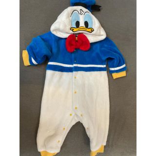 ディズニー(Disney)の美品！ドナルド ロンパース(カバーオール)