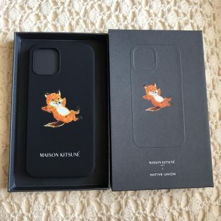 メゾンキツネ(MAISON KITSUNE')の【只今限定お値下げ中！】メゾンキツネ iPhone12 ケース ダークネイビー(iPhoneケース)