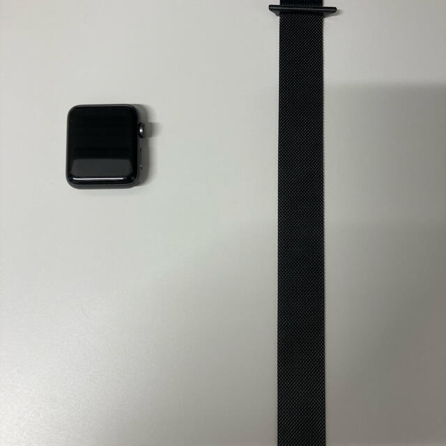 Apple Watch(アップルウォッチ)のApple Watch series3＋ミラネーゼループバンド スマホ/家電/カメラのスマホ/家電/カメラ その他(その他)の商品写真