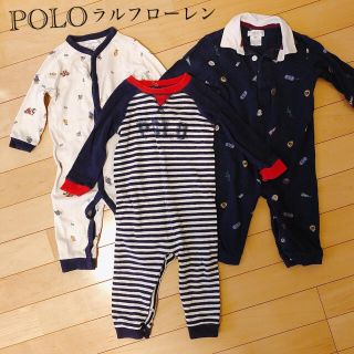 ポロラルフローレン(POLO RALPH LAUREN)の期間限定お値下げ　ロンパース　ラルフローレン　3枚セット(ロンパース)