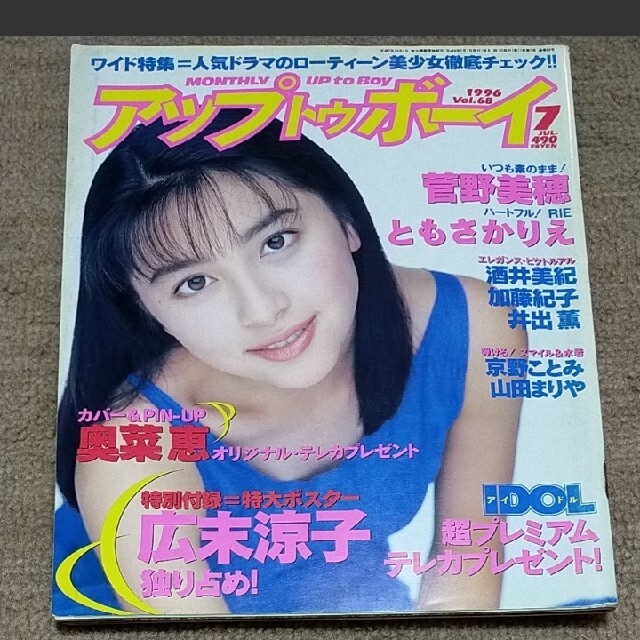 アップトゥボーイ 奥菜恵 菅野美穂 エンタメ/ホビーの雑誌(音楽/芸能)の商品写真