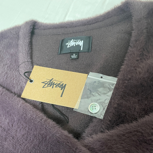 STUSSY(ステューシー)のstussy shaggy cardigan Lサイズ メンズのトップス(カーディガン)の商品写真