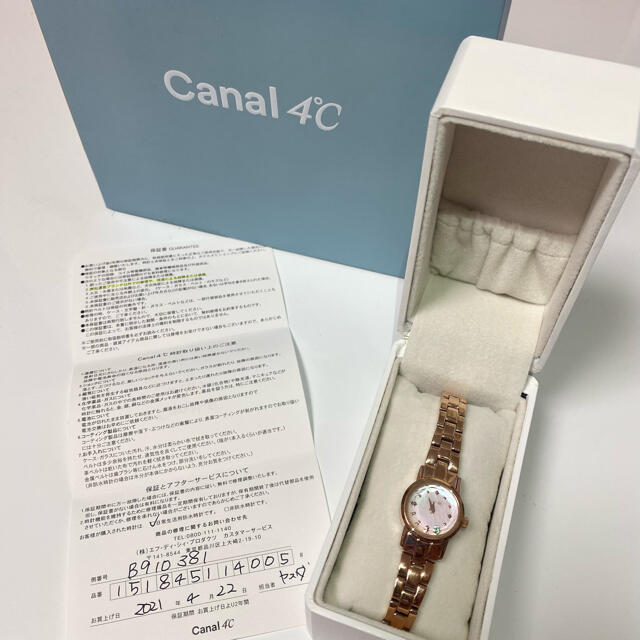 canal４℃(カナルヨンドシー)のCanal 4℃ 時計 誕生石5月エメラルド レディースのファッション小物(腕時計)の商品写真