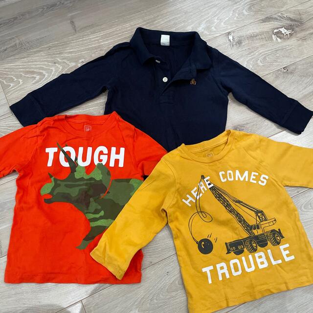 GAP Kids(ギャップキッズ)のGAP ロンT 3枚セット 90cm キッズ/ベビー/マタニティのキッズ服男の子用(90cm~)(Tシャツ/カットソー)の商品写真