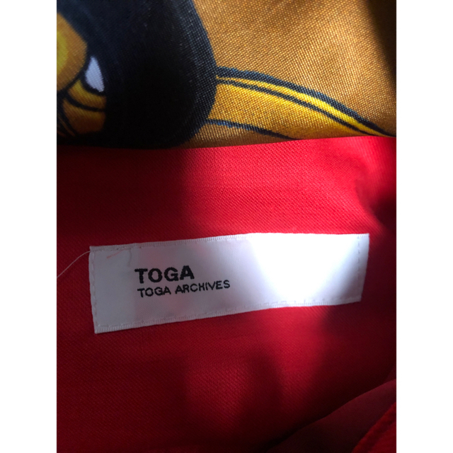 TOGA PULLA 18AW スカーフ付ワイドパンツ RED 赤 36 トーガ