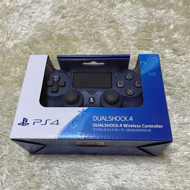 【新品未開封】コントローラ PS4 デュアルショック4 ミッドナイトブルー