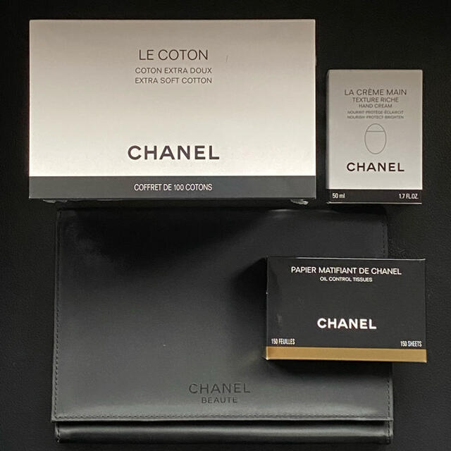 CHANEL ハンドクリーム+ル コットン+オイルコントロールティッシュ