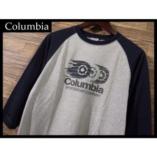 コロンビア(Columbia)の★ G② コロンビア PM2224 ギア ロゴ 七分袖 ラグラン Tシャツ M(Tシャツ/カットソー(七分/長袖))