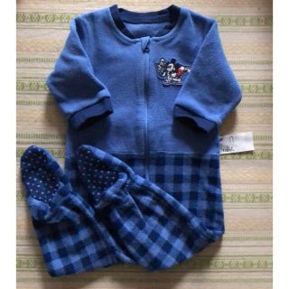 【良品💐】70 ミッキー カバーオール　/ UNIQLO baby(カバーオール)