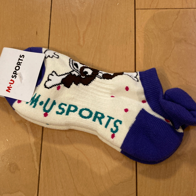 ウエサコ ポロシャツ ゴルフウェア レディース Lサイズ相当 未使用 ミサコウエサコ 靴下 刺繍 mieko uesako ゴルフ