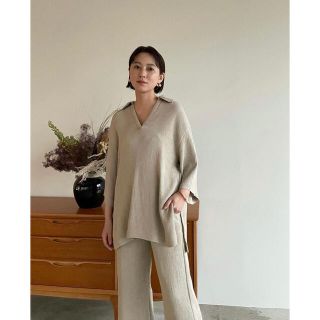 アメリヴィンテージ(Ameri VINTAGE)の最終値下げCLANE VERTICAL JACQUARD LOOSE PANTS(カジュアルパンツ)