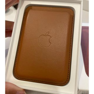 アップル(Apple)のiPhone Leather Wallet MagSafw brown (iPhoneケース)