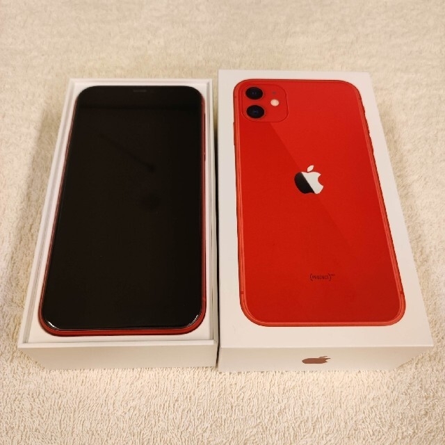 Apple(アップル)の【超美品】iPhone11 64GB simフリー (PRODUCT)RED スマホ/家電/カメラのスマートフォン/携帯電話(スマートフォン本体)の商品写真