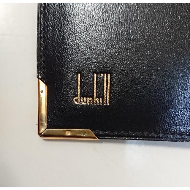 Dunhill(ダンヒル)の9643 dunhill ダンヒル レザー 札入れ パスケース メンズ ブラック メンズのファッション小物(折り財布)の商品写真